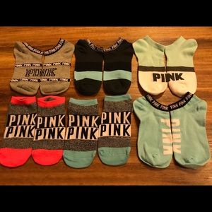6 Pairs Of NEW Victoria Secret PINK socks